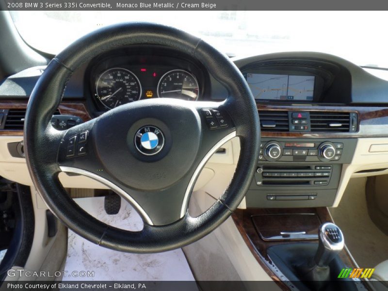 Monaco Blue Metallic / Cream Beige 2008 BMW 3 Series 335i Convertible