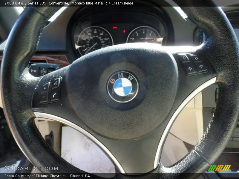 Monaco Blue Metallic / Cream Beige 2008 BMW 3 Series 335i Convertible