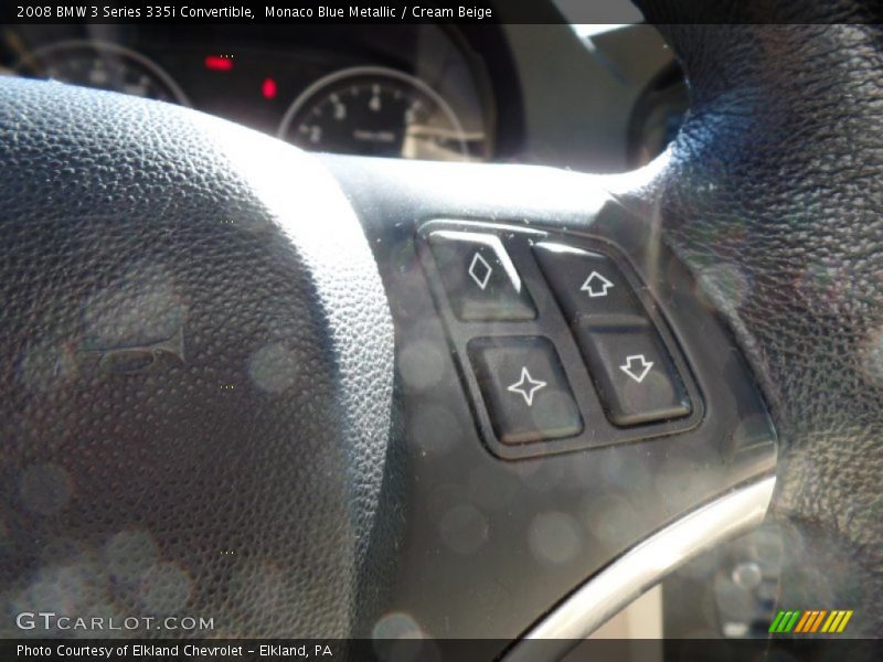 Monaco Blue Metallic / Cream Beige 2008 BMW 3 Series 335i Convertible