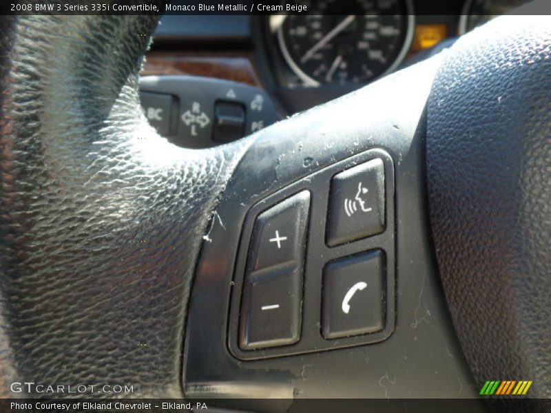 Monaco Blue Metallic / Cream Beige 2008 BMW 3 Series 335i Convertible
