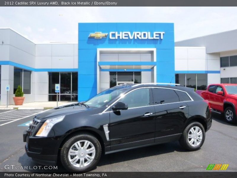 Black Ice Metallic / Ebony/Ebony 2012 Cadillac SRX Luxury AWD