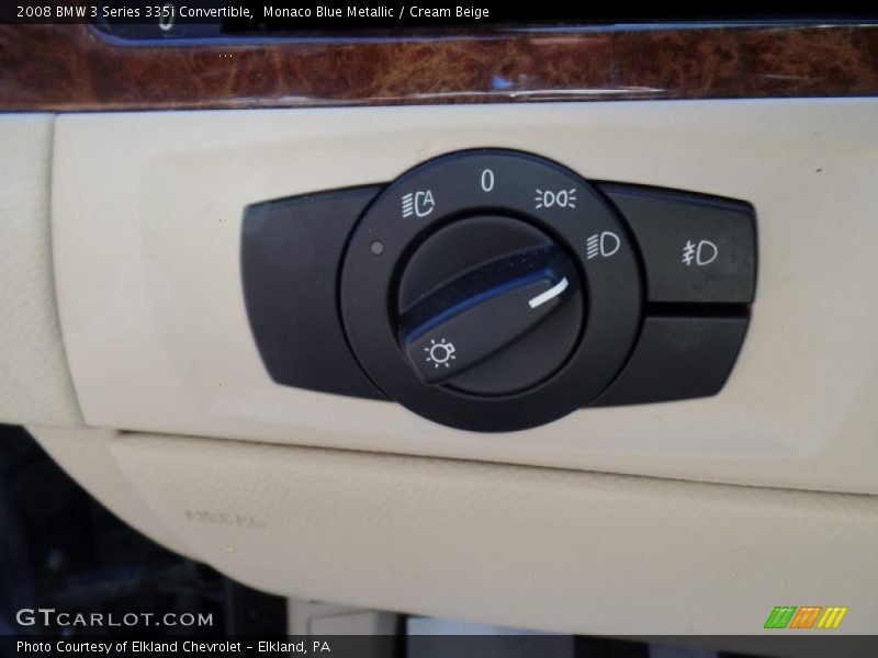 Monaco Blue Metallic / Cream Beige 2008 BMW 3 Series 335i Convertible