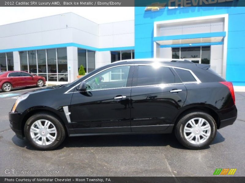 Black Ice Metallic / Ebony/Ebony 2012 Cadillac SRX Luxury AWD