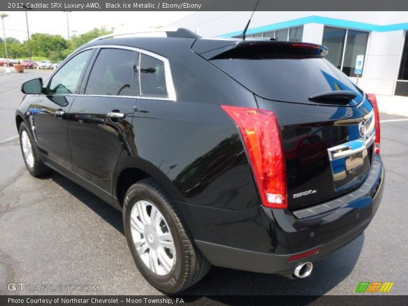 Black Ice Metallic / Ebony/Ebony 2012 Cadillac SRX Luxury AWD