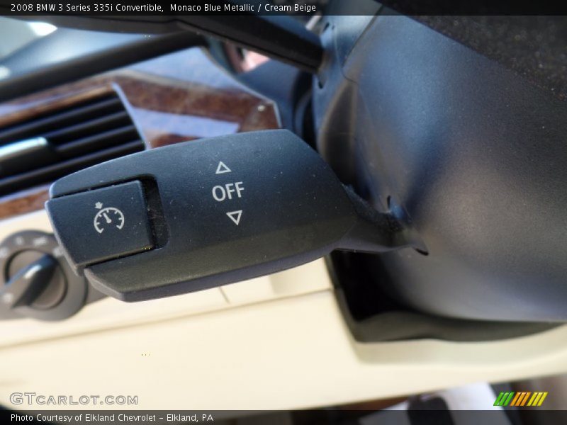 Monaco Blue Metallic / Cream Beige 2008 BMW 3 Series 335i Convertible