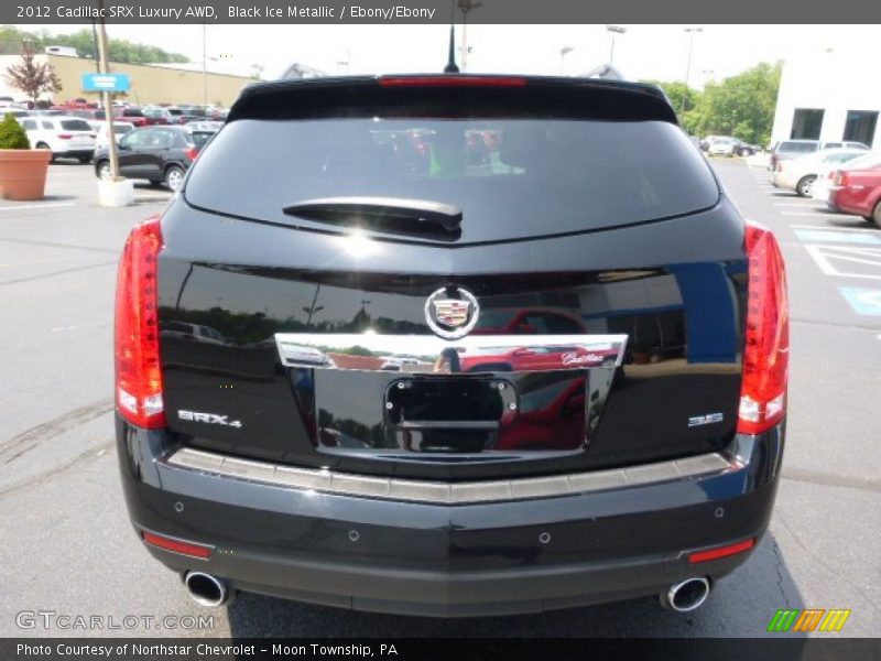 Black Ice Metallic / Ebony/Ebony 2012 Cadillac SRX Luxury AWD