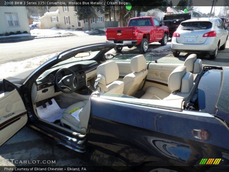 Monaco Blue Metallic / Cream Beige 2008 BMW 3 Series 335i Convertible