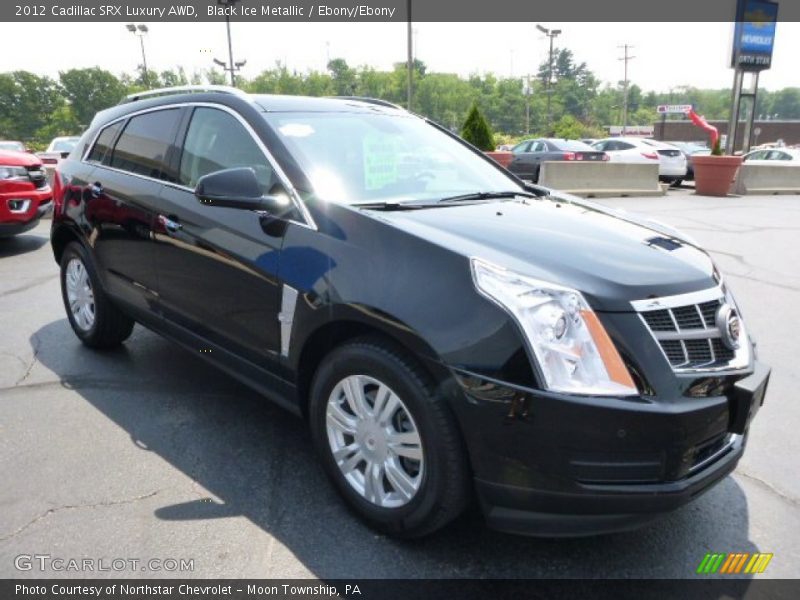 Black Ice Metallic / Ebony/Ebony 2012 Cadillac SRX Luxury AWD