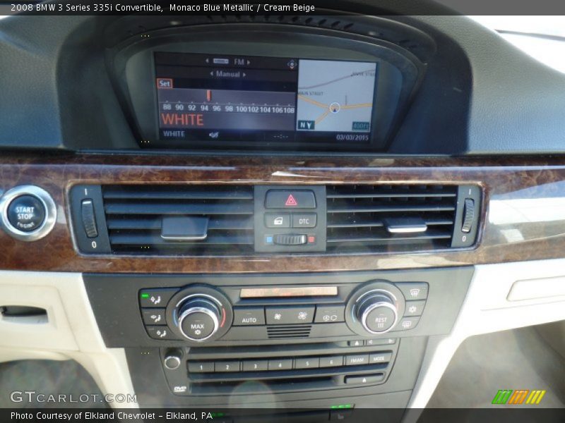 Monaco Blue Metallic / Cream Beige 2008 BMW 3 Series 335i Convertible
