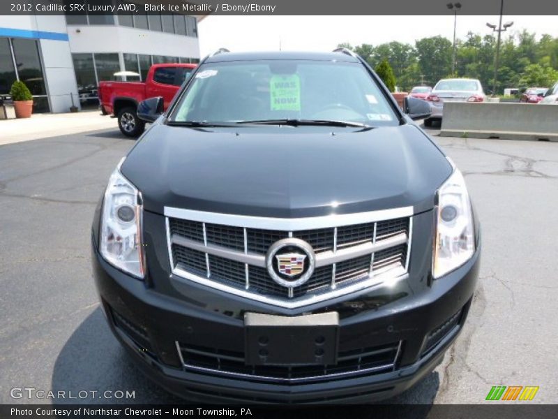 Black Ice Metallic / Ebony/Ebony 2012 Cadillac SRX Luxury AWD
