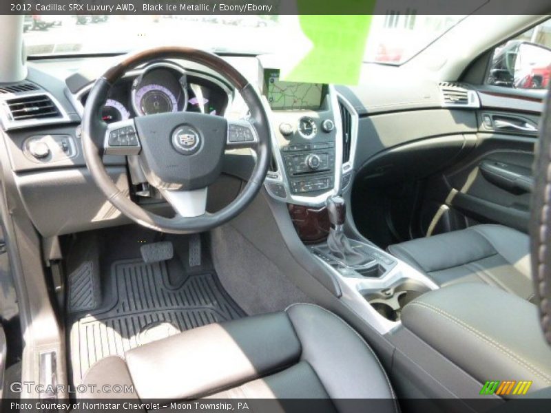 Black Ice Metallic / Ebony/Ebony 2012 Cadillac SRX Luxury AWD