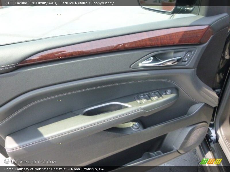 Black Ice Metallic / Ebony/Ebony 2012 Cadillac SRX Luxury AWD