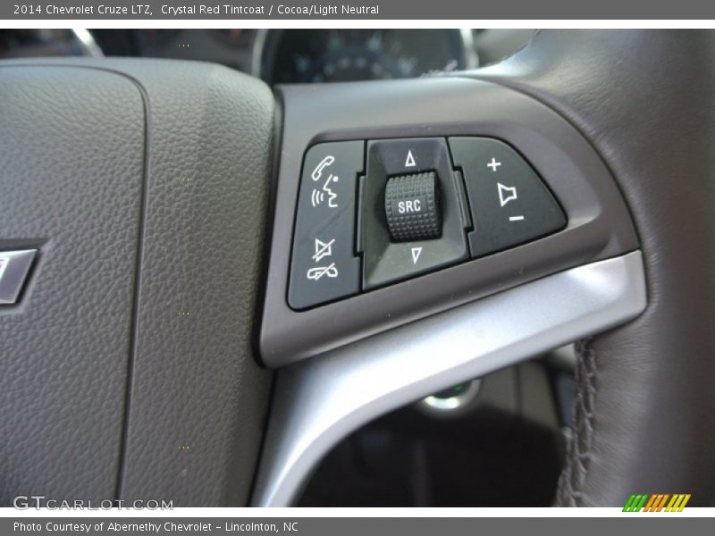Crystal Red Tintcoat / Cocoa/Light Neutral 2014 Chevrolet Cruze LTZ