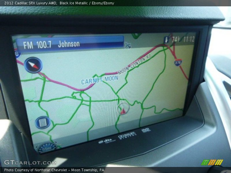 Black Ice Metallic / Ebony/Ebony 2012 Cadillac SRX Luxury AWD