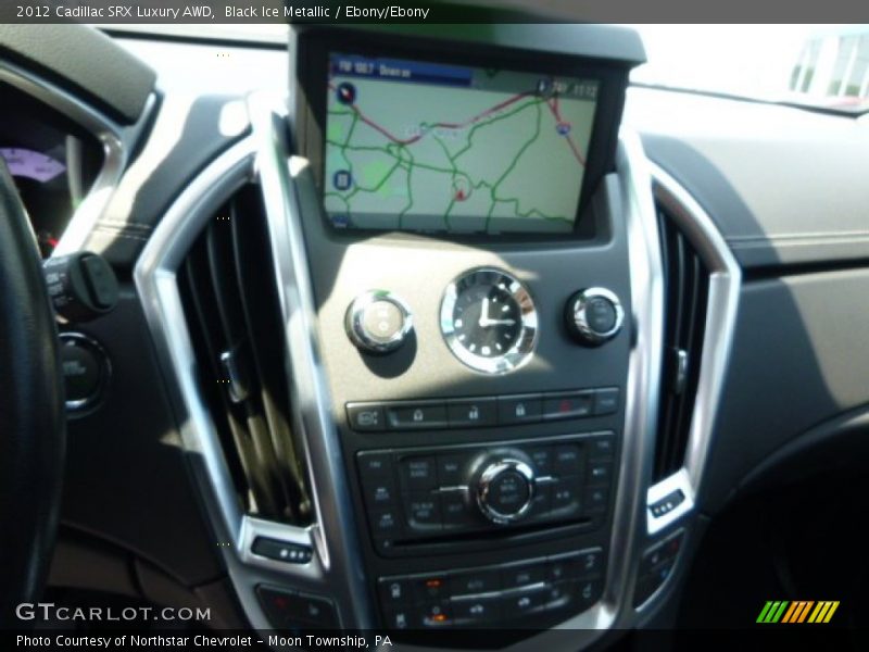 Black Ice Metallic / Ebony/Ebony 2012 Cadillac SRX Luxury AWD