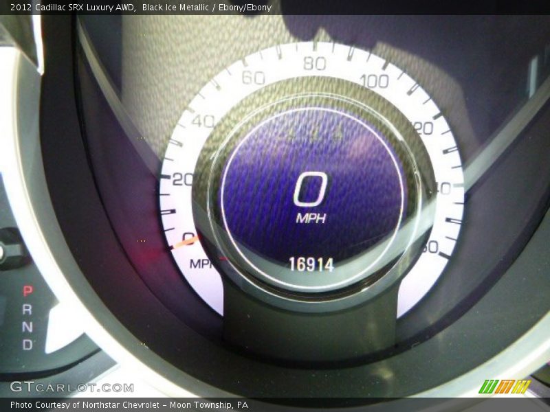 Black Ice Metallic / Ebony/Ebony 2012 Cadillac SRX Luxury AWD