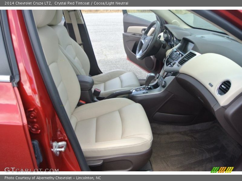 Crystal Red Tintcoat / Cocoa/Light Neutral 2014 Chevrolet Cruze LTZ
