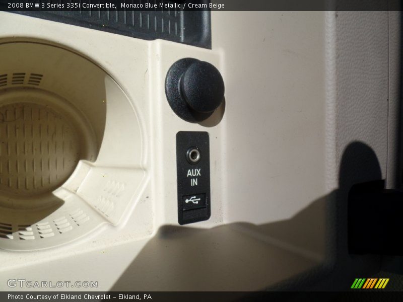 Monaco Blue Metallic / Cream Beige 2008 BMW 3 Series 335i Convertible