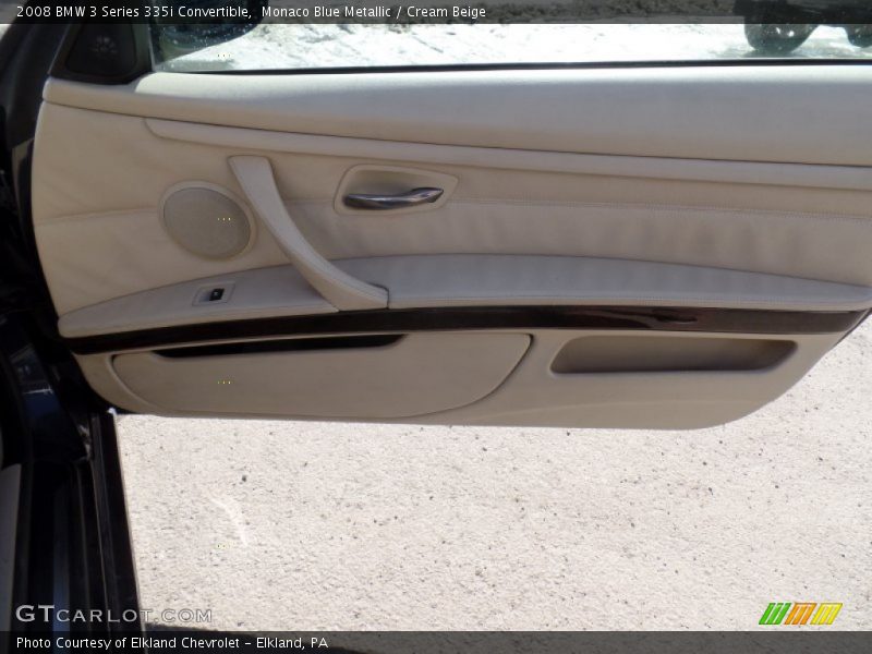 Monaco Blue Metallic / Cream Beige 2008 BMW 3 Series 335i Convertible