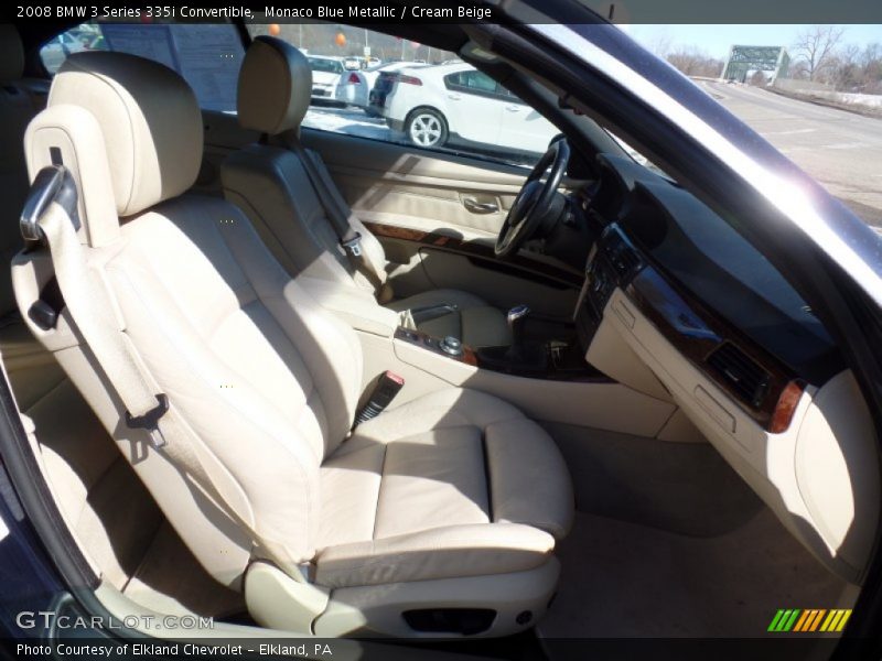 Monaco Blue Metallic / Cream Beige 2008 BMW 3 Series 335i Convertible