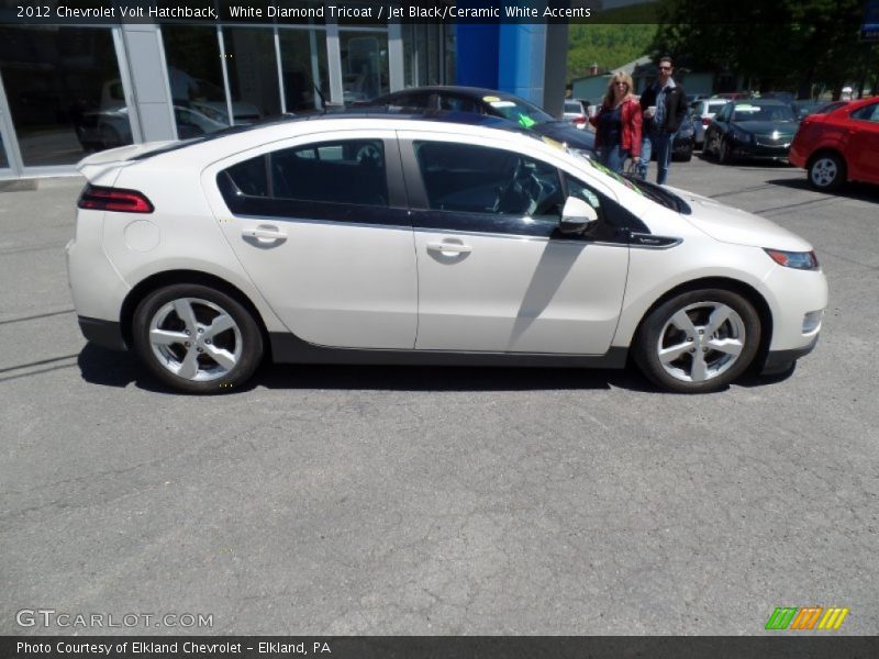 White Diamond Tricoat / Jet Black/Ceramic White Accents 2012 Chevrolet Volt Hatchback