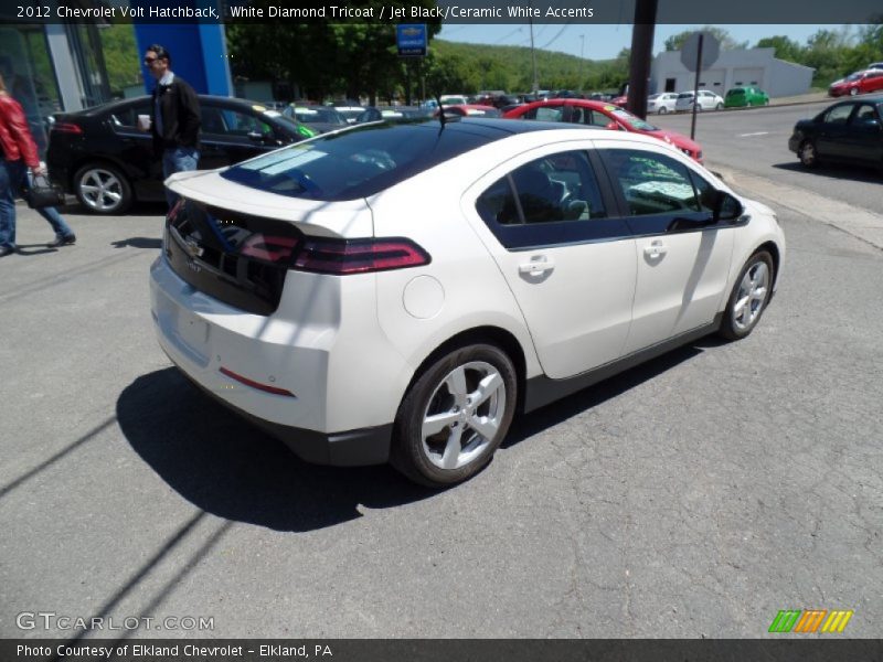 White Diamond Tricoat / Jet Black/Ceramic White Accents 2012 Chevrolet Volt Hatchback