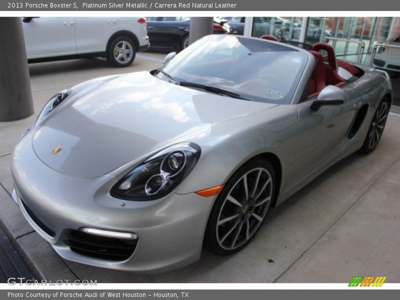 Platinum Silver Metallic / Carrera Red Natural Leather 2013 Porsche Boxster S