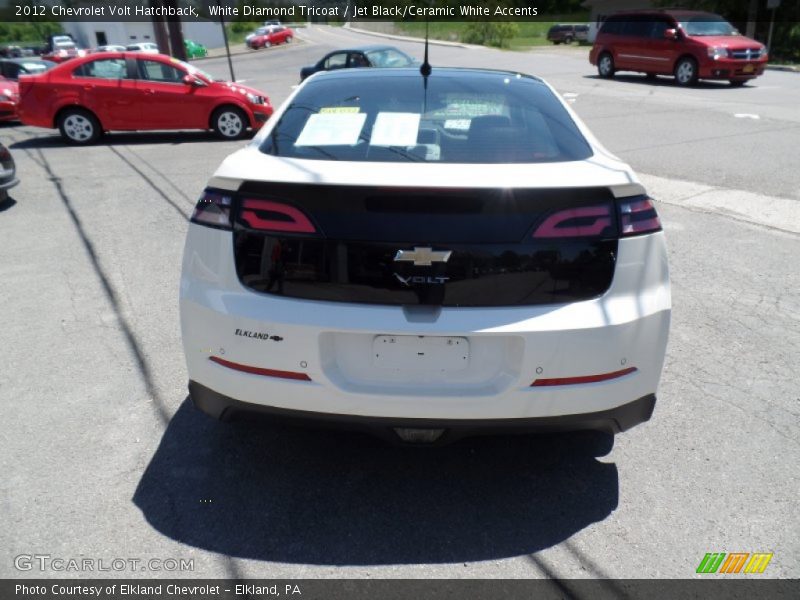 White Diamond Tricoat / Jet Black/Ceramic White Accents 2012 Chevrolet Volt Hatchback