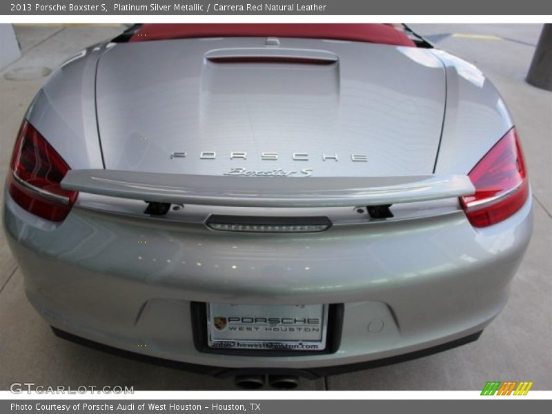 Platinum Silver Metallic / Carrera Red Natural Leather 2013 Porsche Boxster S