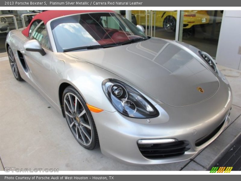 Platinum Silver Metallic / Carrera Red Natural Leather 2013 Porsche Boxster S