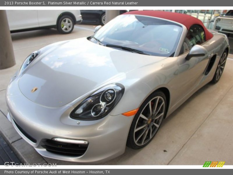 Platinum Silver Metallic / Carrera Red Natural Leather 2013 Porsche Boxster S