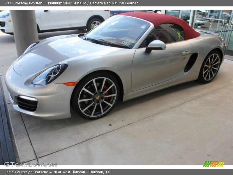 Platinum Silver Metallic / Carrera Red Natural Leather 2013 Porsche Boxster S