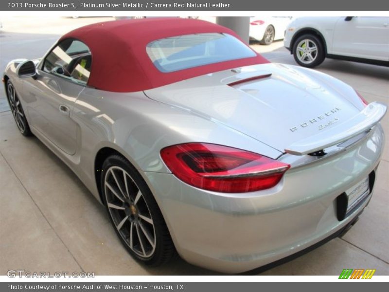 Platinum Silver Metallic / Carrera Red Natural Leather 2013 Porsche Boxster S