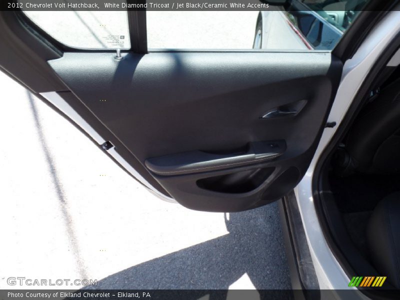 White Diamond Tricoat / Jet Black/Ceramic White Accents 2012 Chevrolet Volt Hatchback