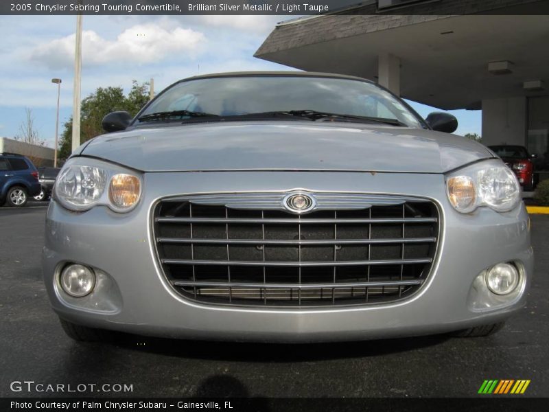 Brilliant Silver Metallic / Light Taupe 2005 Chrysler Sebring Touring Convertible
