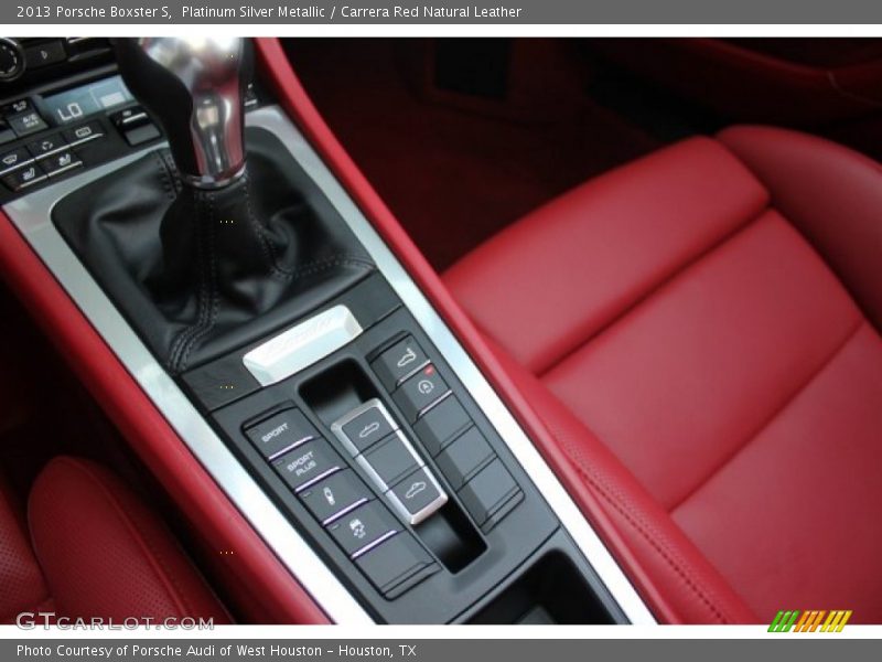 Platinum Silver Metallic / Carrera Red Natural Leather 2013 Porsche Boxster S
