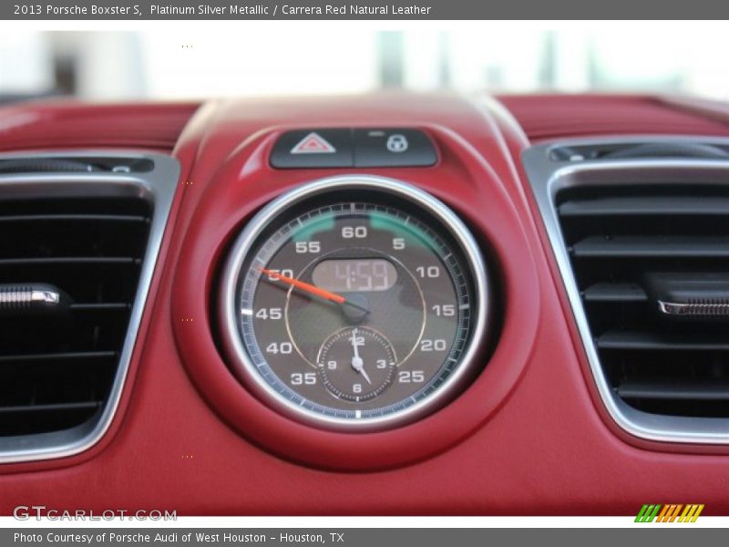 Platinum Silver Metallic / Carrera Red Natural Leather 2013 Porsche Boxster S