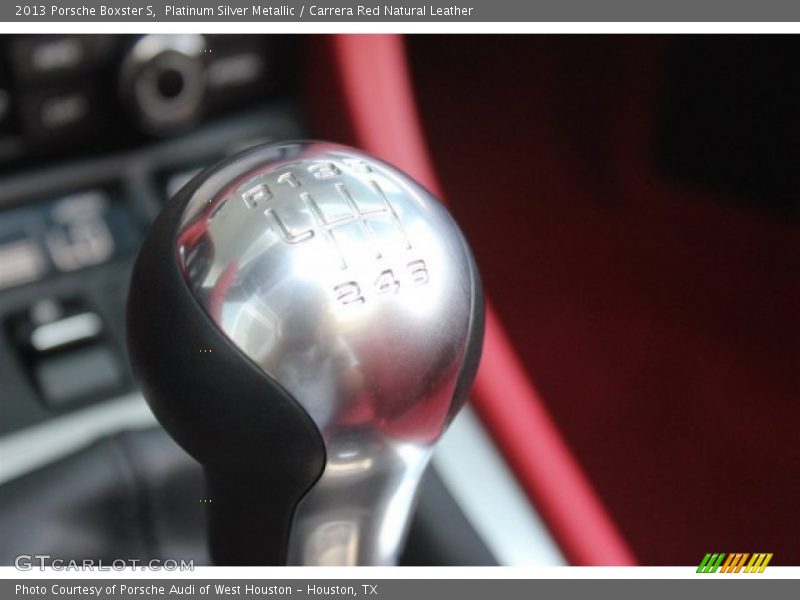 Platinum Silver Metallic / Carrera Red Natural Leather 2013 Porsche Boxster S