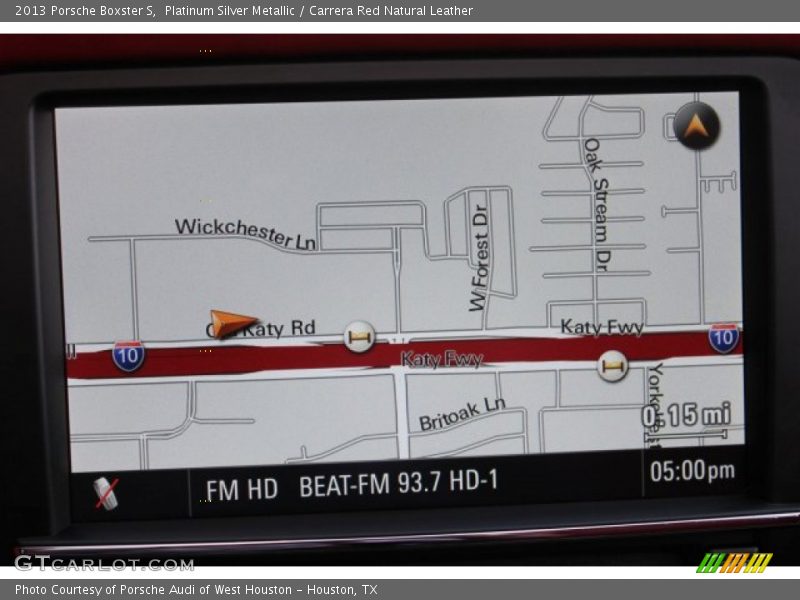 Platinum Silver Metallic / Carrera Red Natural Leather 2013 Porsche Boxster S