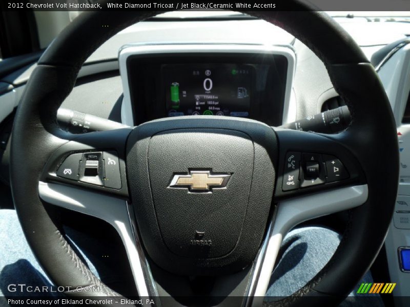 White Diamond Tricoat / Jet Black/Ceramic White Accents 2012 Chevrolet Volt Hatchback