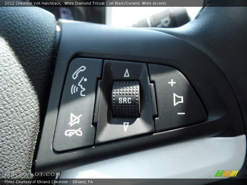 White Diamond Tricoat / Jet Black/Ceramic White Accents 2012 Chevrolet Volt Hatchback