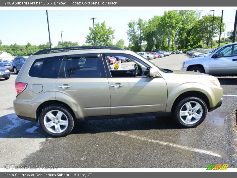 Topaz Gold Metallic / Black 2009 Subaru Forester 2.5 X Limited