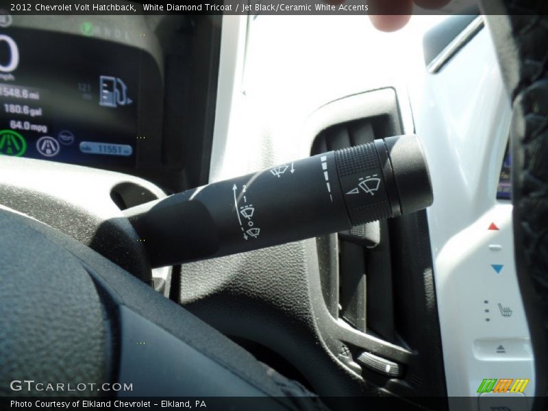 White Diamond Tricoat / Jet Black/Ceramic White Accents 2012 Chevrolet Volt Hatchback