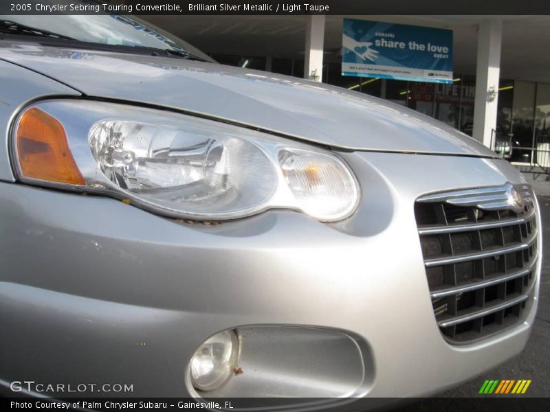 Brilliant Silver Metallic / Light Taupe 2005 Chrysler Sebring Touring Convertible