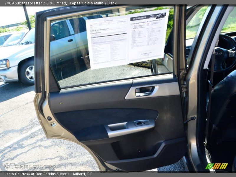 Topaz Gold Metallic / Black 2009 Subaru Forester 2.5 X Limited