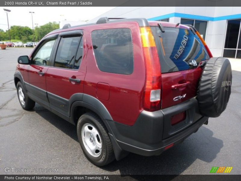 Chianti Red Pearl / Saddle 2003 Honda CR-V LX