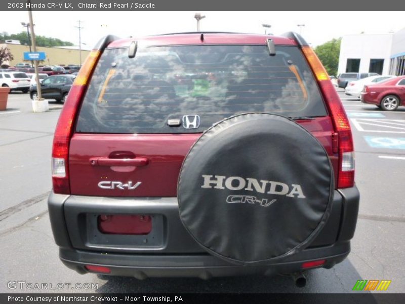 Chianti Red Pearl / Saddle 2003 Honda CR-V LX