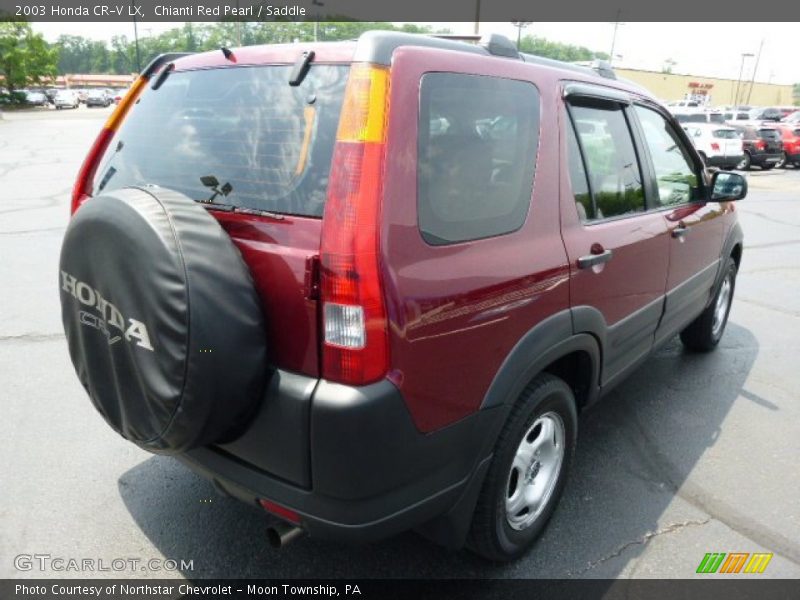 Chianti Red Pearl / Saddle 2003 Honda CR-V LX