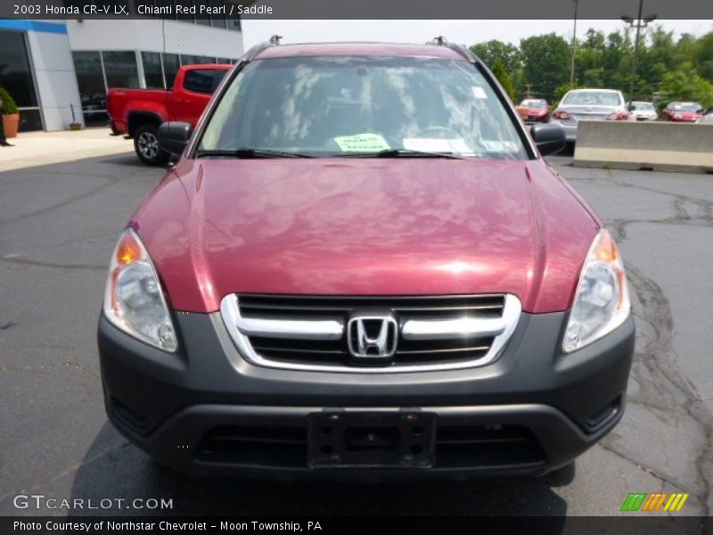 Chianti Red Pearl / Saddle 2003 Honda CR-V LX