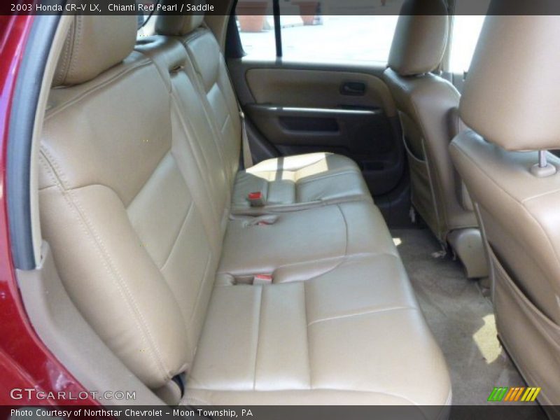 Chianti Red Pearl / Saddle 2003 Honda CR-V LX